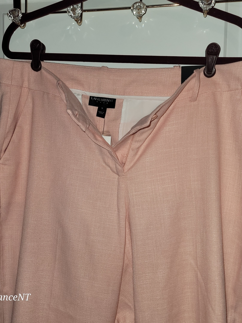 Lane Bryant Blush Pink Cropped Dress Pants Sz: 16R NWT - Picture 3 of 5